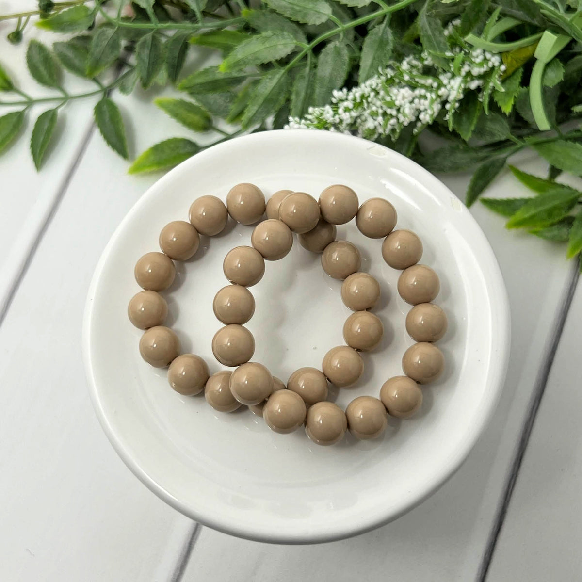 8mm Muted Sand Solid Bracelet