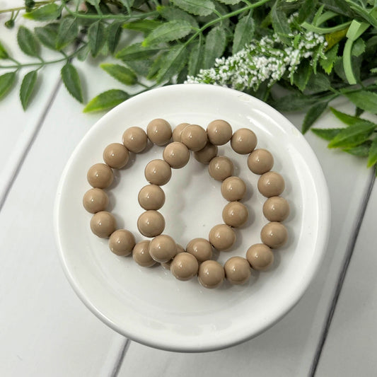 8mm Muted Sand Solid Bracelet
