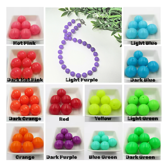 Neon Solid Bitty Bead Necklace