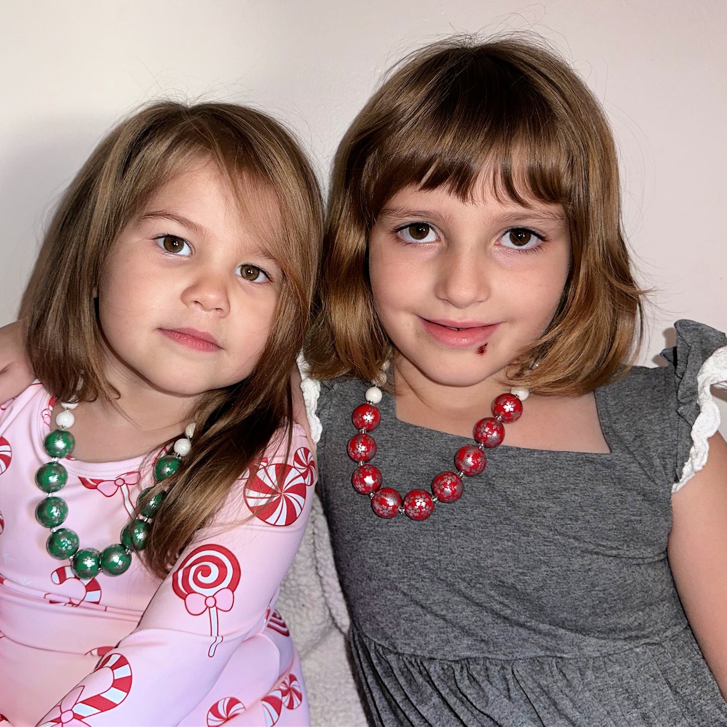 Red Snowflake Necklace