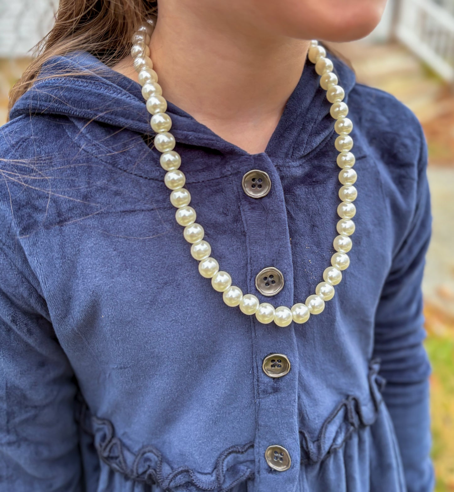 10mm White Pearl Necklace