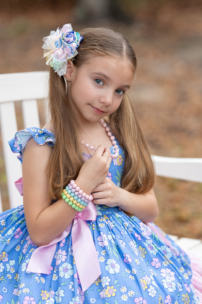Petal Pink Fluted Necklace