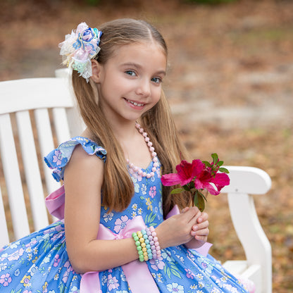 Petal Pink Fluted Necklace