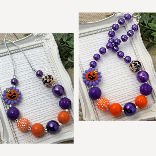 Pumpkin Flower Necklace