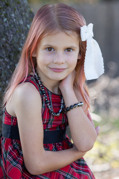 12mm Black with Gold Flake Bracelet