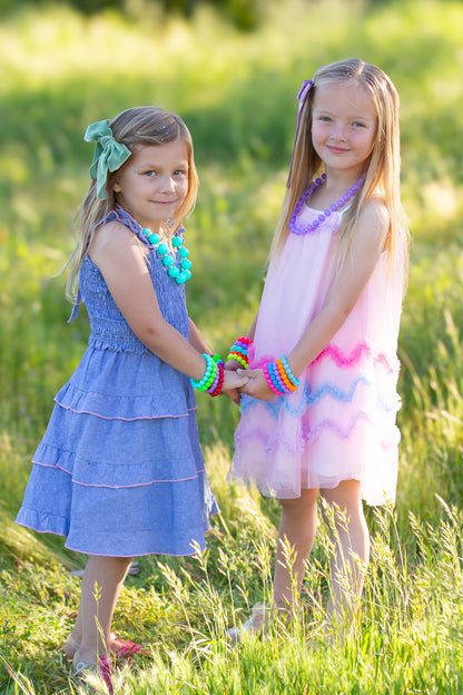 Neon Solid Bitty Bead Necklace