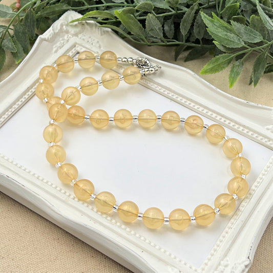 Buttercup Iridescent Bitty Bead Necklace